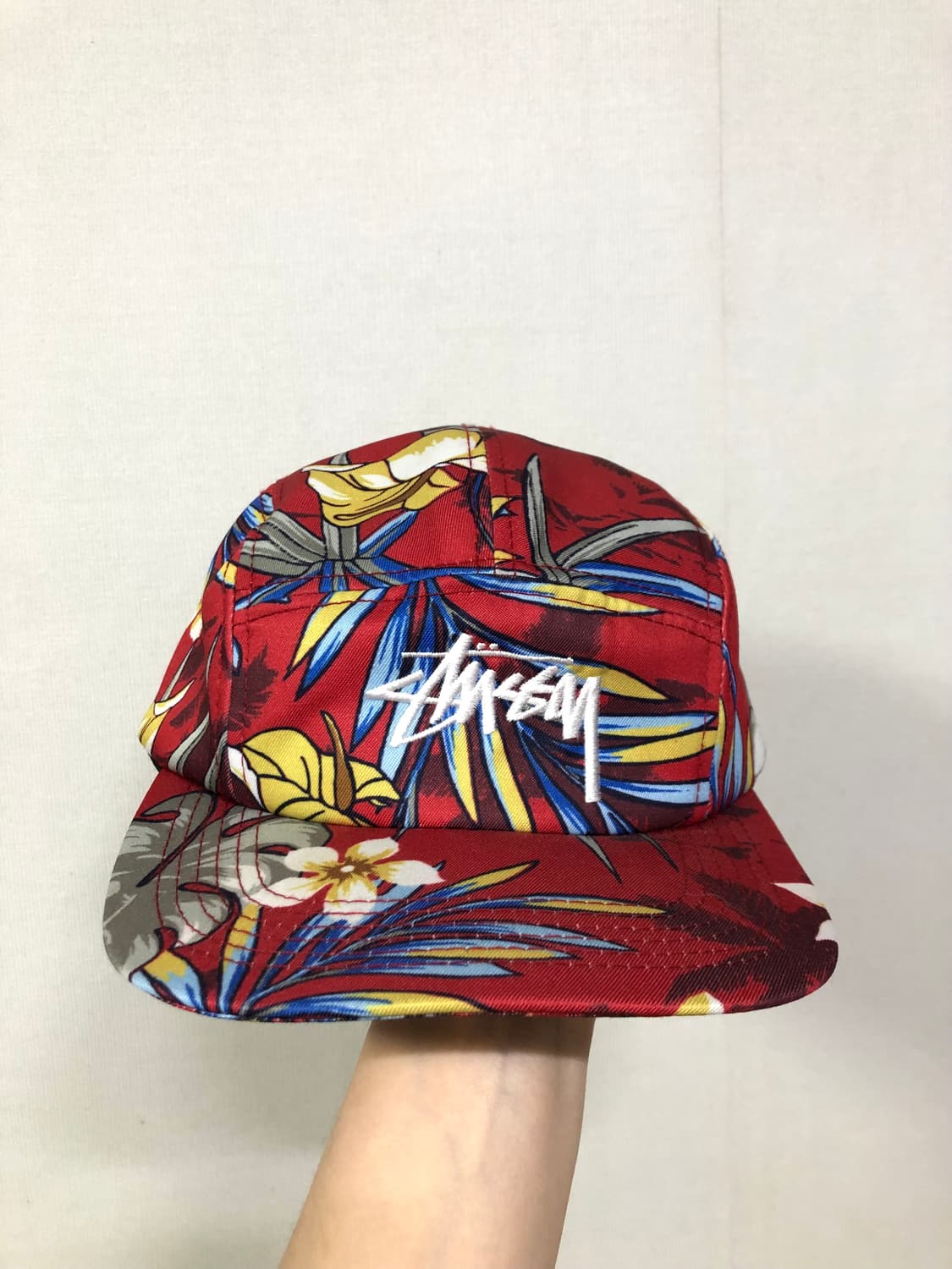 스투시 플로럴 하와이안 5패널 캠프캡 볼캡 모자 _ 레드 상품이미지2