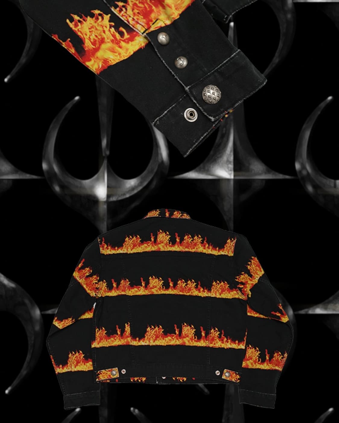 [새상품] 떠그클럽 쵸퍼 플레임 셋업 상품이미지4