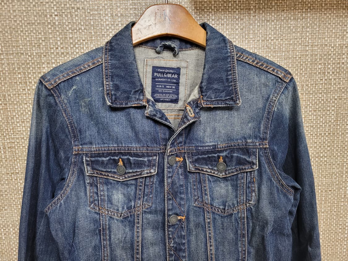 S 95사이즈 풀앤베어 데님자켓 청자켓 상품이미지2