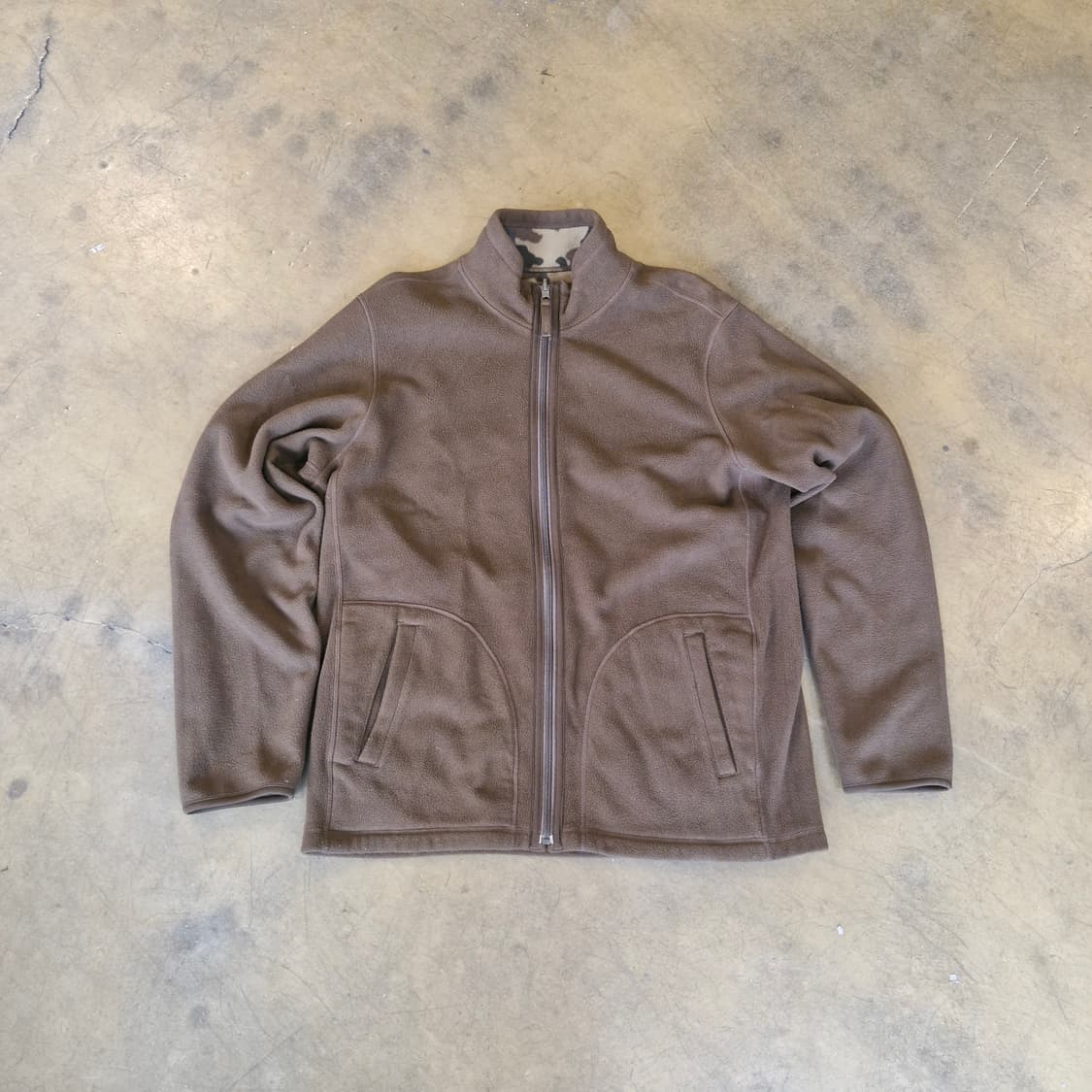 일본판 유니클로 카모 양면 플리스 집업 XL 상품이미지3