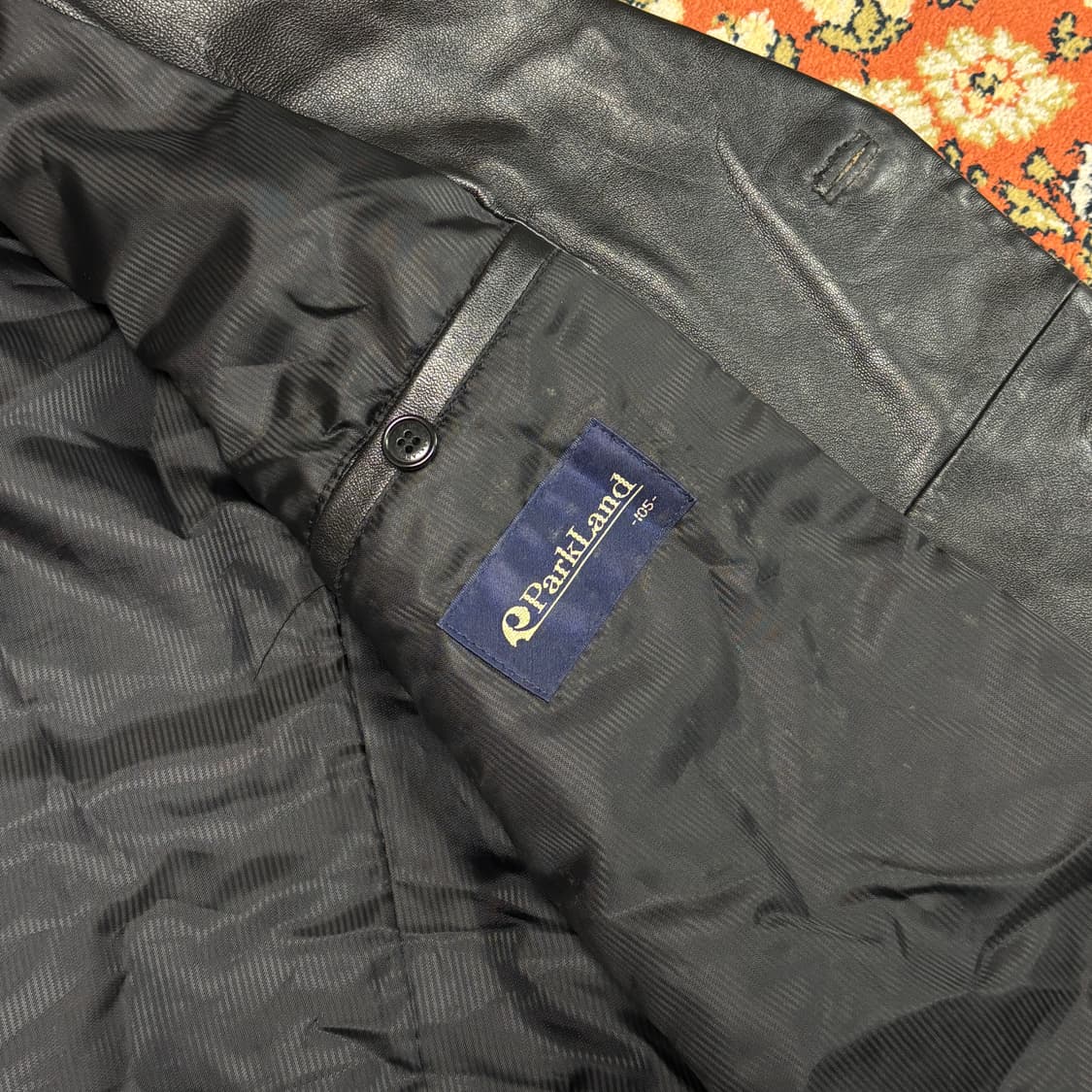 [착용샷] 빈티지 리얼레더 램스킨 블레이저 105 상품이미지6