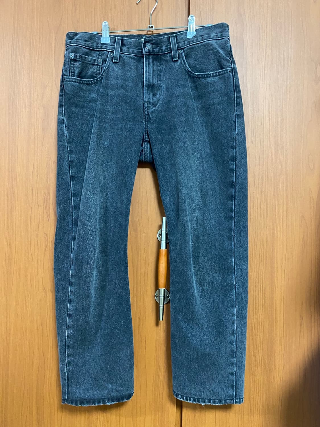[LEVIS] 여성용 리바이스 MID STRAIGHT 흑청 데님 28 상품이미지1