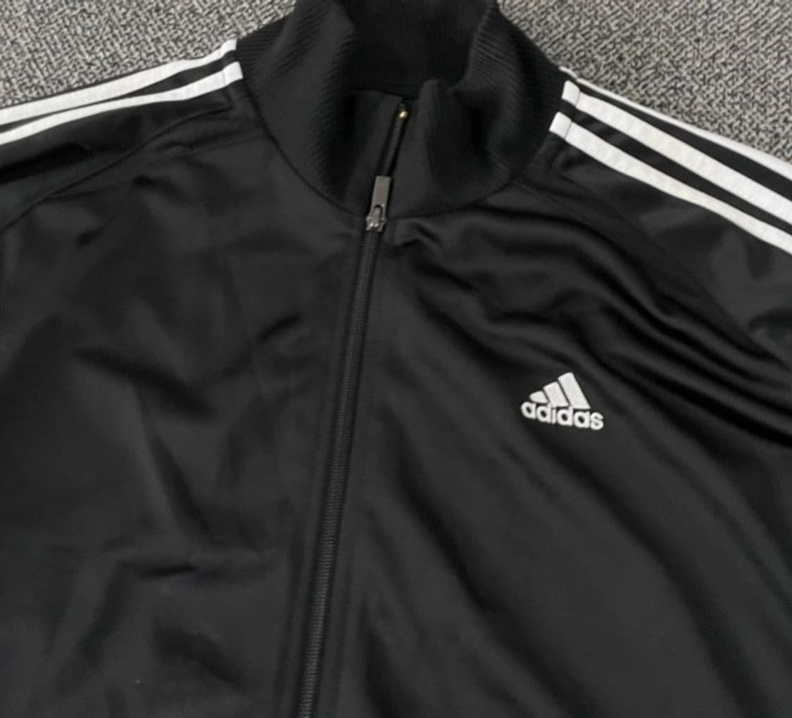 아디다스 블랙 검흰 트랙탑 져지집업 105/XL 상품이미지2