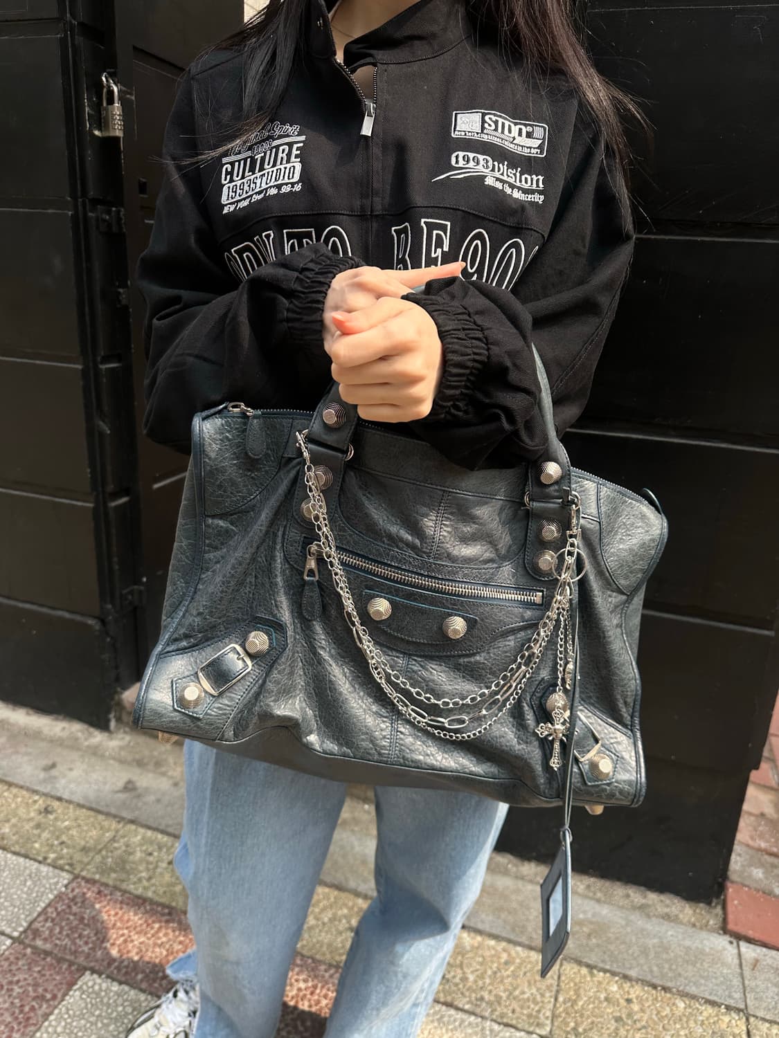 [A+ 정품] 발렌시아가 자이언트 시티 모터백 라지 상품이미지7