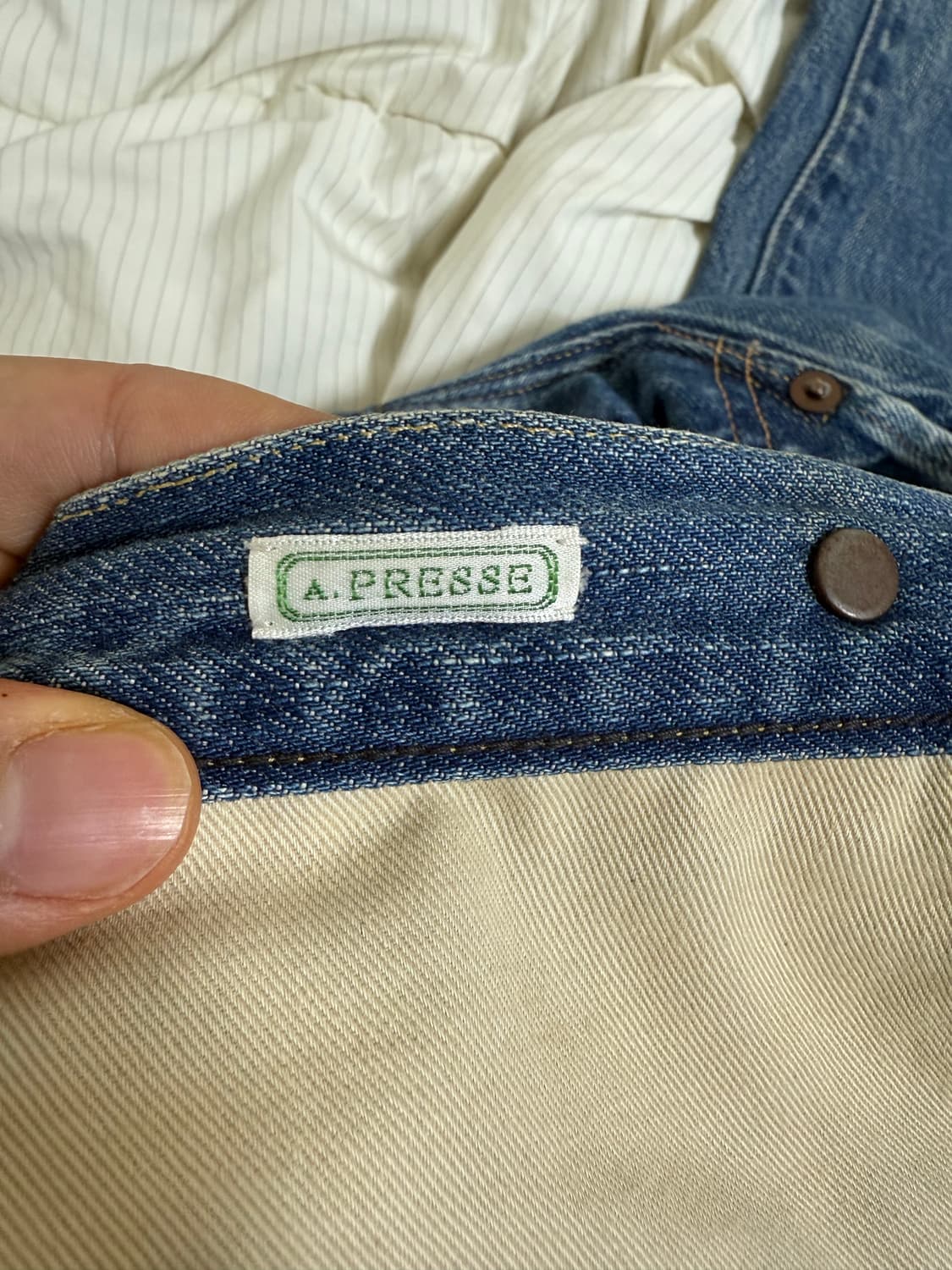 a.presse(아프레쎄, 아프랏세) no.22 와이드 데님 32 상품이미지3