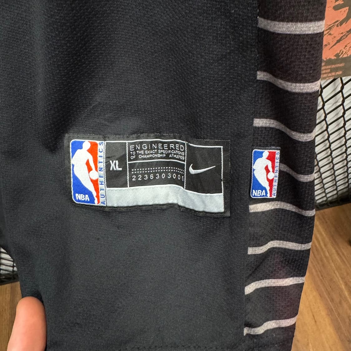나이키 NBA LA 클리퍼스 스테이트먼트 에디션 코튼 나시티 블랙 상품이미지7
