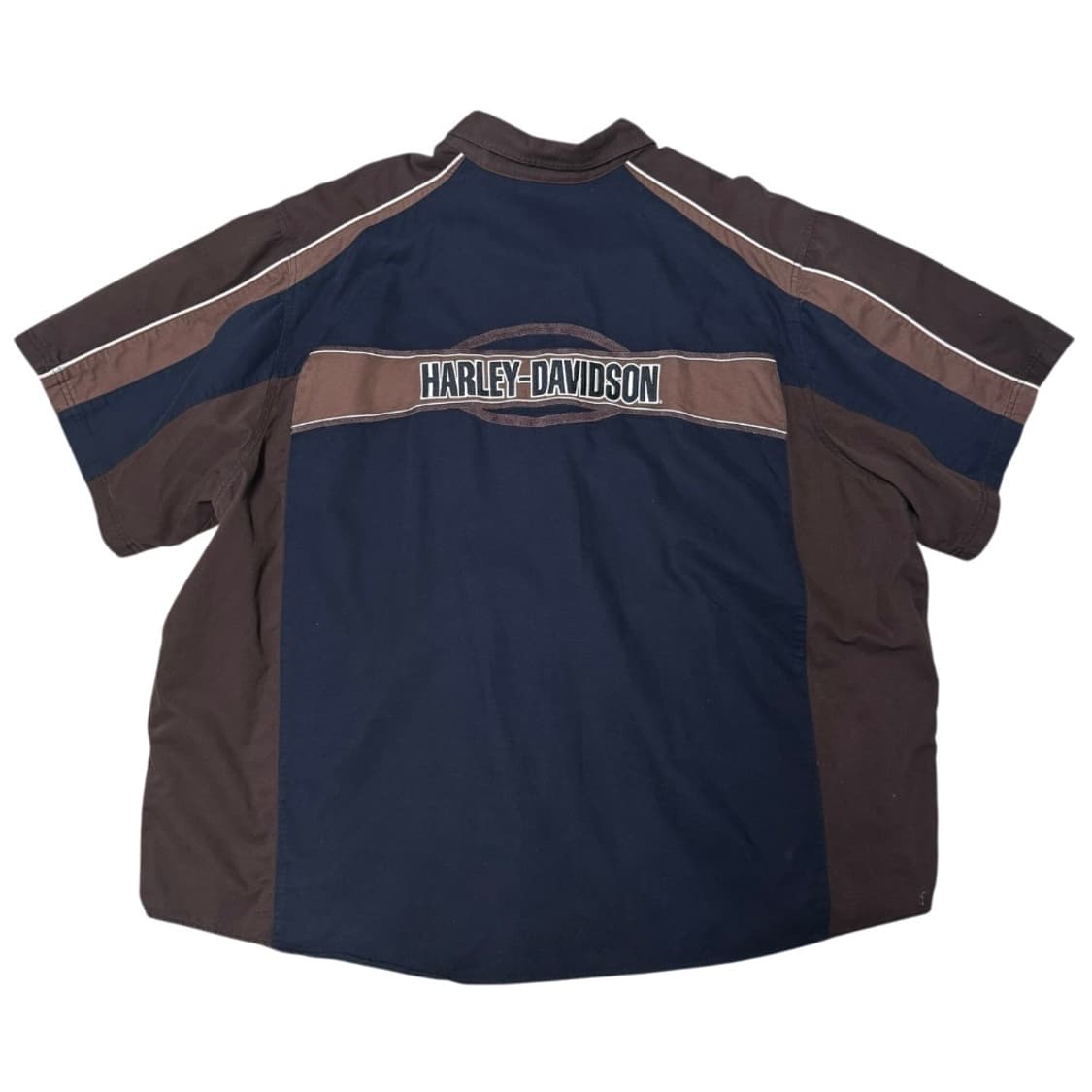 할리데이비슨 오버사이즈 배색 반팔 셔츠 상품이미지4