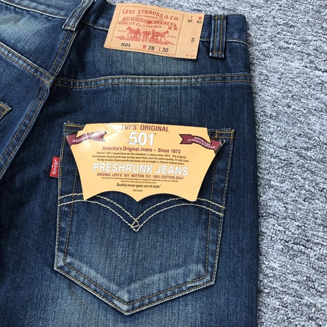리바이스 정품 새상품 501 스트레이트 데님팬츠 상품이미지5