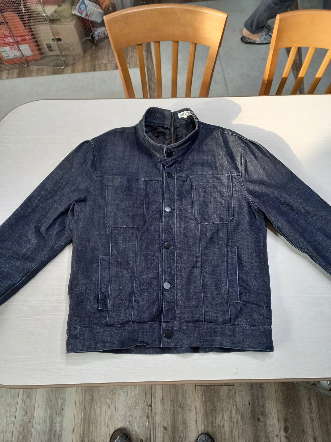 XL105 OMERTA Kor 패딩 데님자켓 진청 XL-454 상품이미지1