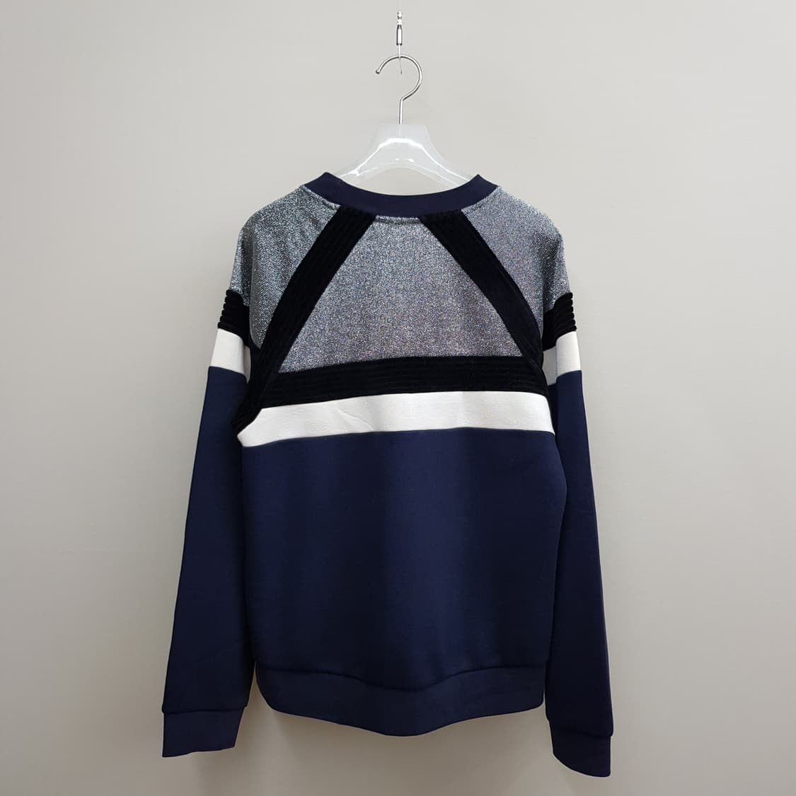 SANDRO 산드로 배색 글리터 자수 포인트 스웻셔츠 1사이즈 상품이미지5