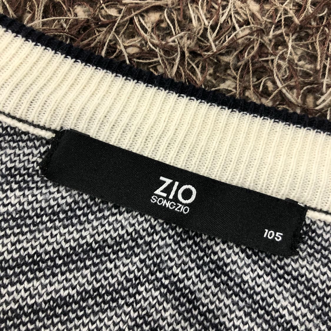 송지오 패턴 울 니트 상품이미지4