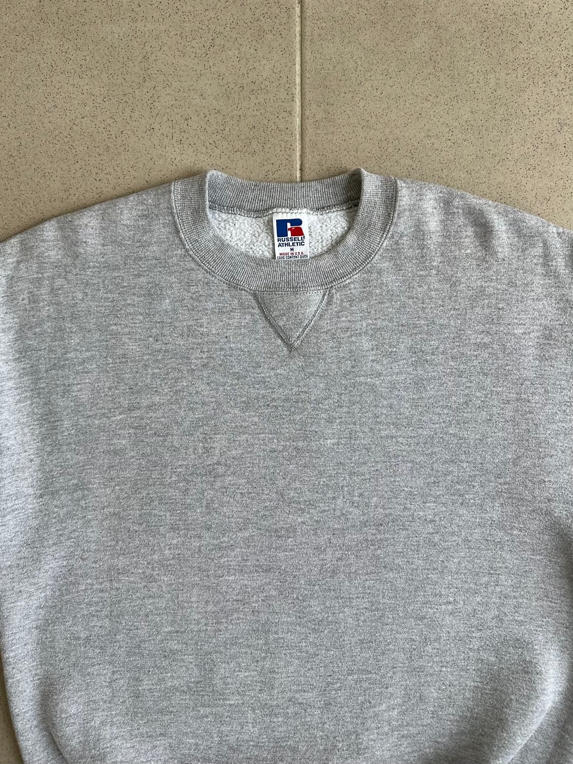 90s 빈티지 러셀 스웻셔츠 그레이 M USA 상품이미지4
