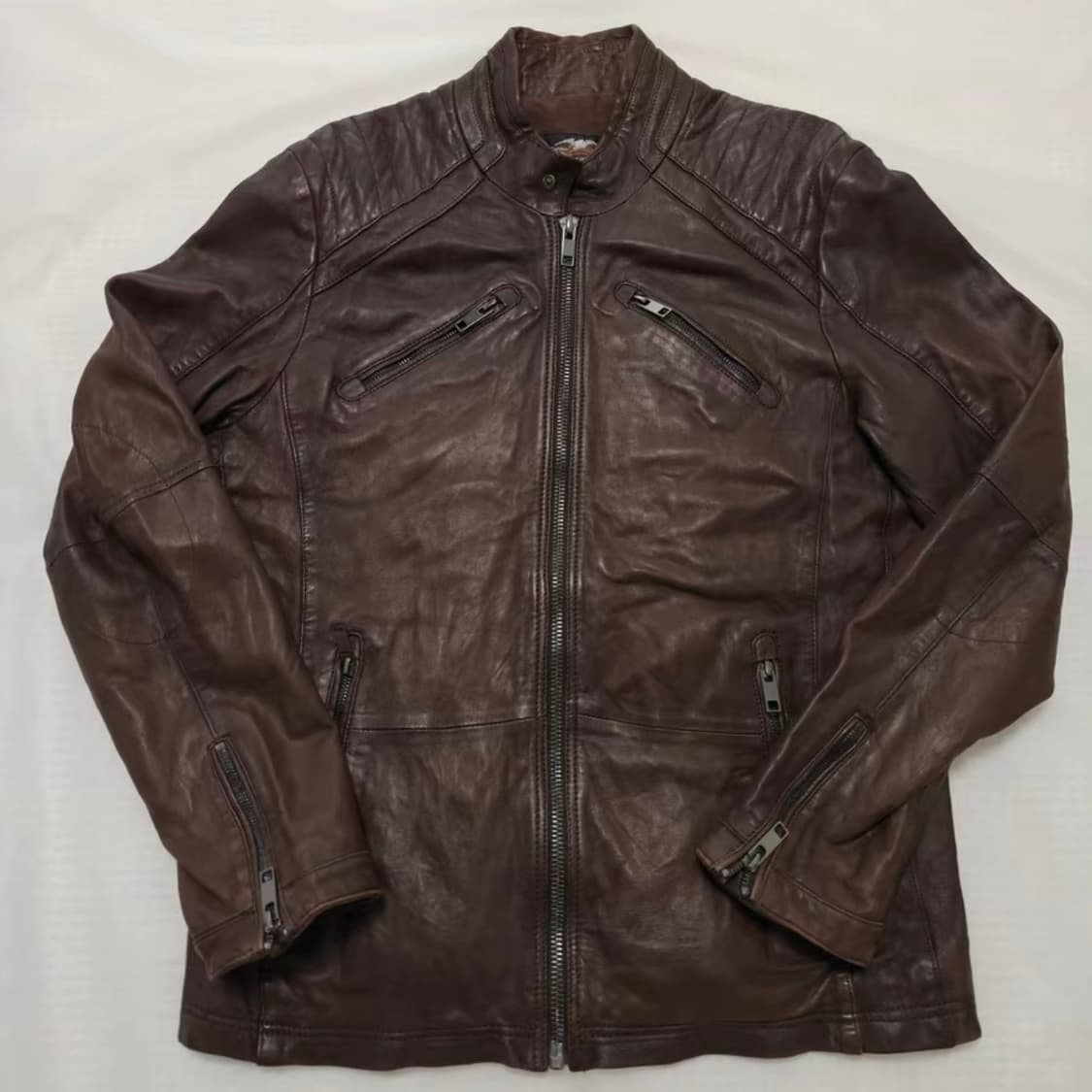 Harley Davidson 빈티지 램스킨 레더 자켓  상품이미지1