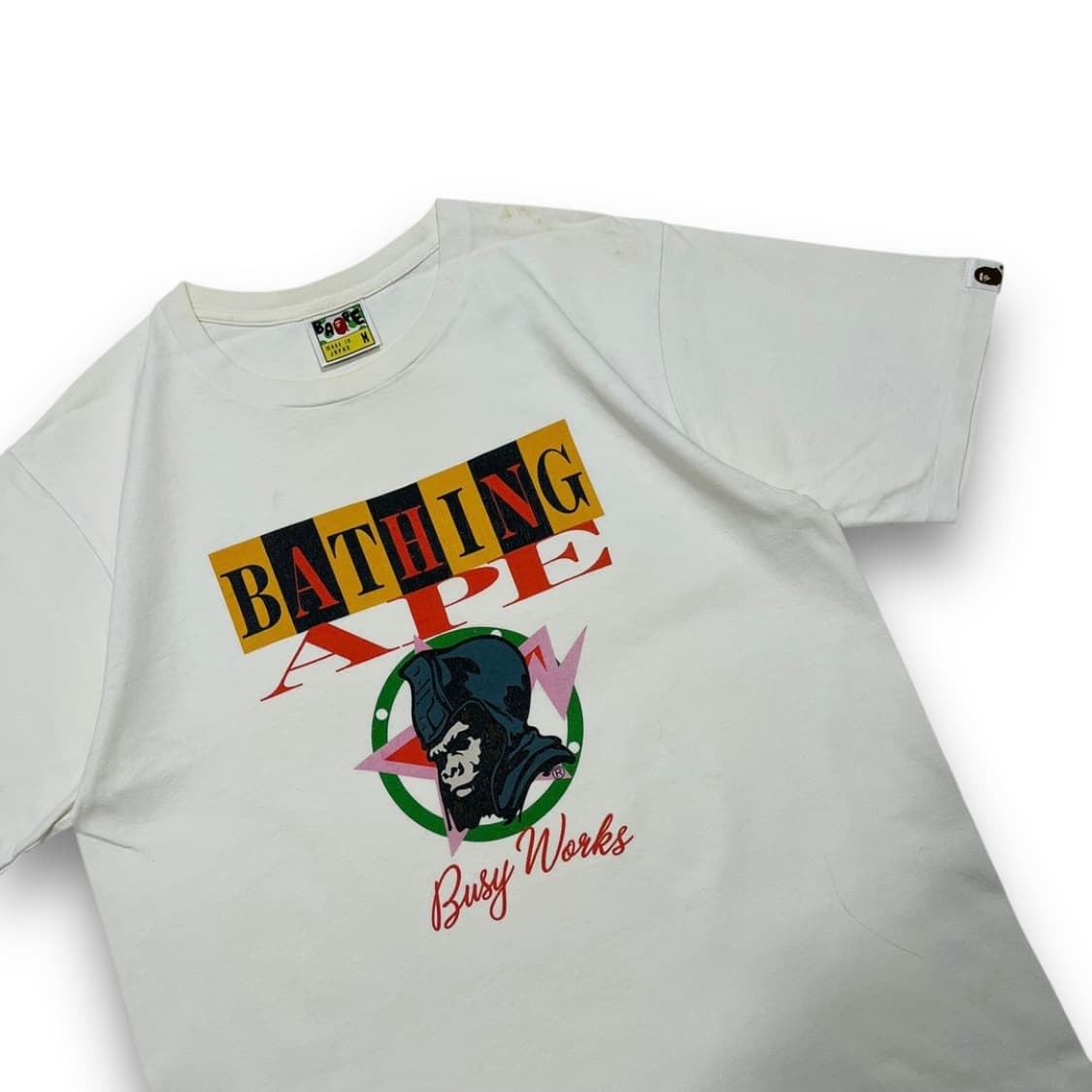 베이프 제너럴 사루 베이팅 화이트 반팔 티셔츠 상품이미지2