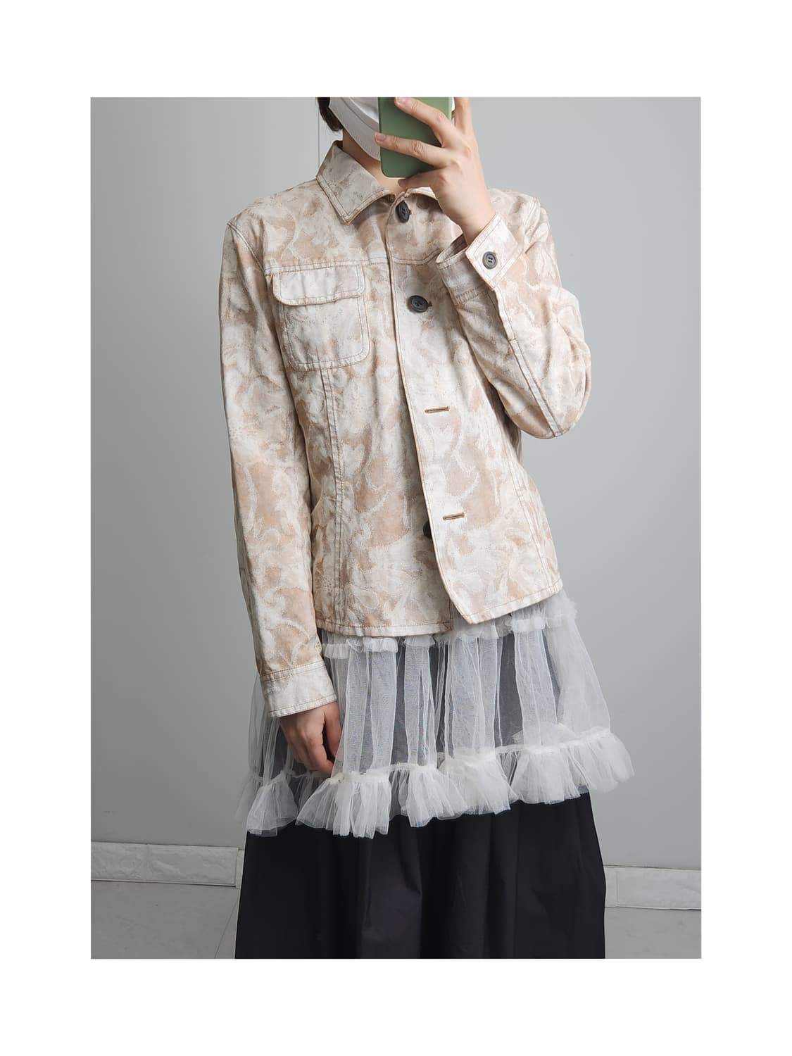 드로잉 패턴 자켓 상품이미지1