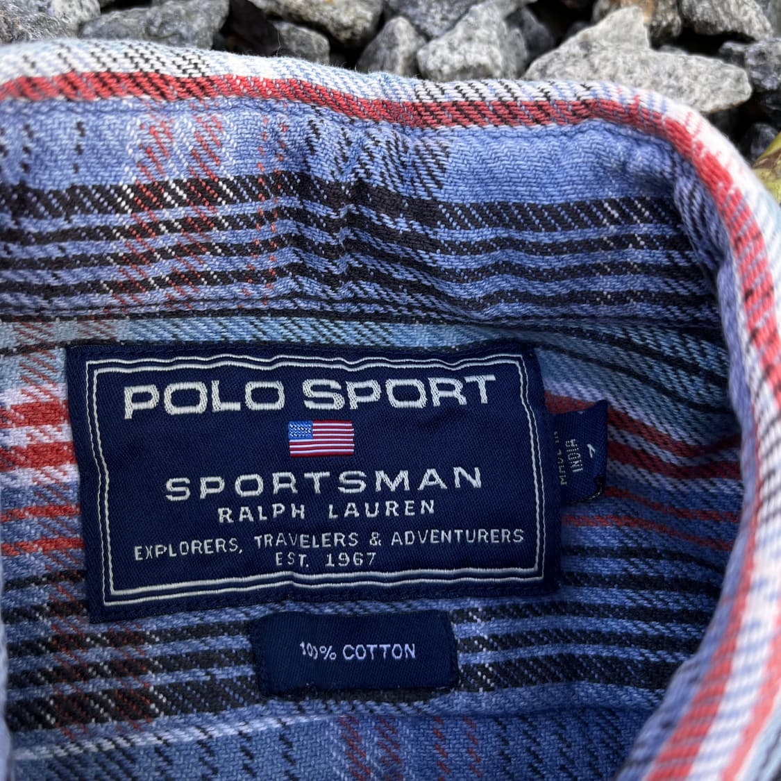 90s POLO SPORT 빈티지 체크 셔츠 (실측확인) 상품이미지3