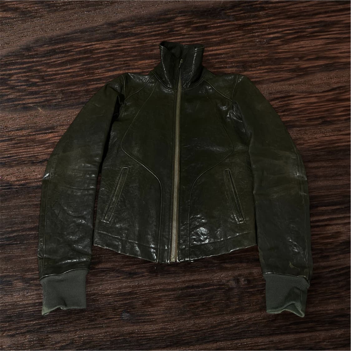 RICK OWENS FW2009 GEO LEATHER JACKET 상품이미지1