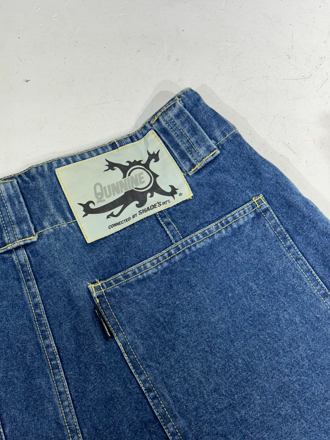 일본 빈티지 중청 쿠닌 와이드 데님 힙합 팬츠 청바지 L 상품이미지6