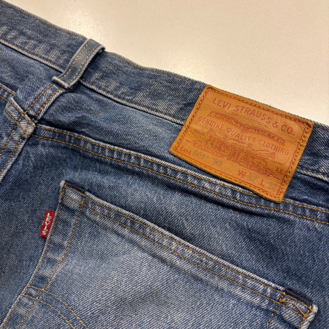 [32] 리바이스 501 93 스트레이트 청바지 데님 팬츠 C422 상품이미지4