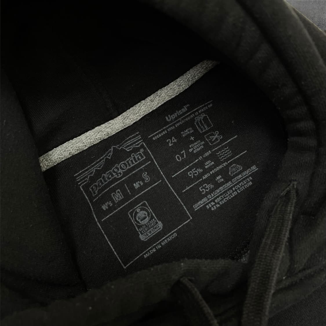 파타고니아 Patagonia 블랙 P-6 업라이절 기모 후드티 S 상품이미지2
