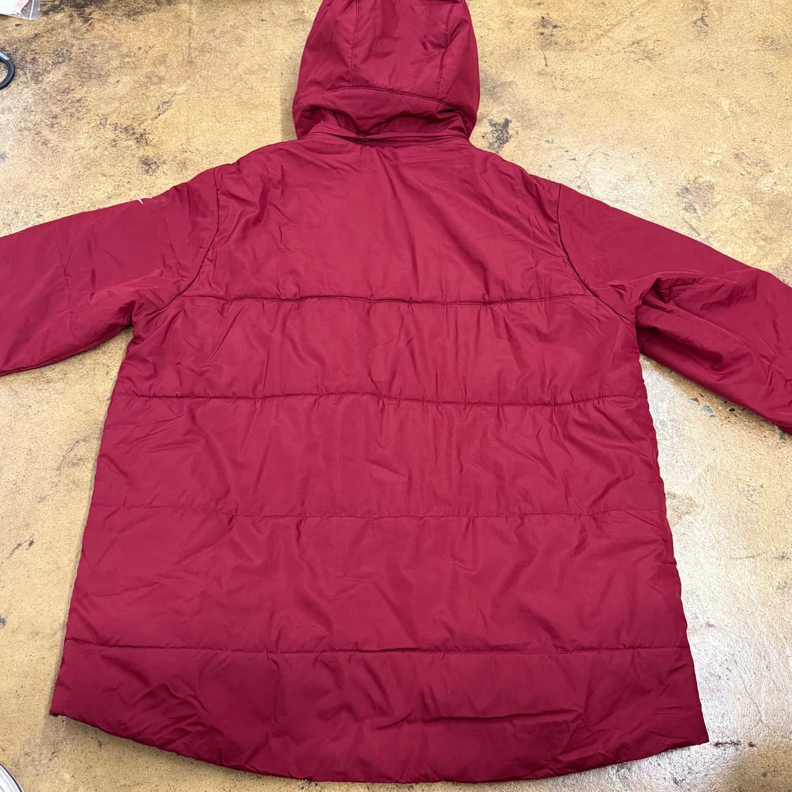[정품/XL] 나이키 NFL 후드 패딩 자켓 버건디 b19 상품이미지4