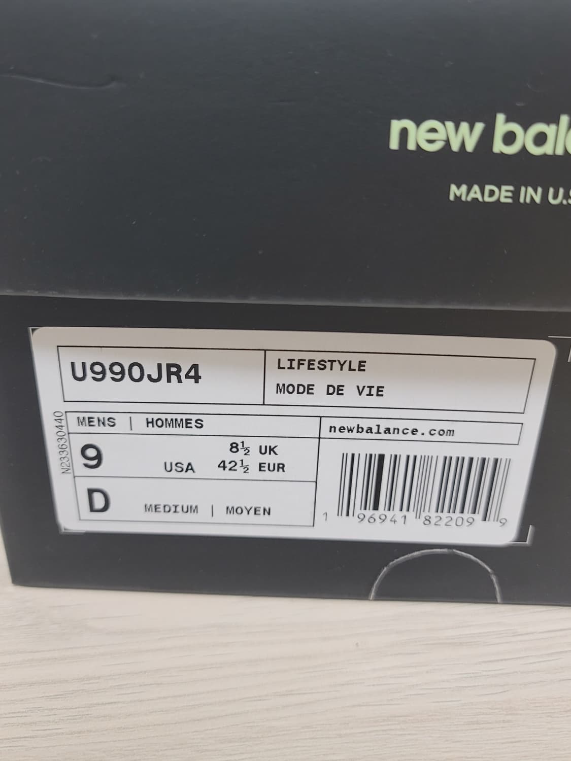 [270] 뉴발란스x조프레쉬굿즈 990v4 #자운드에임레온도르 상품이미지9