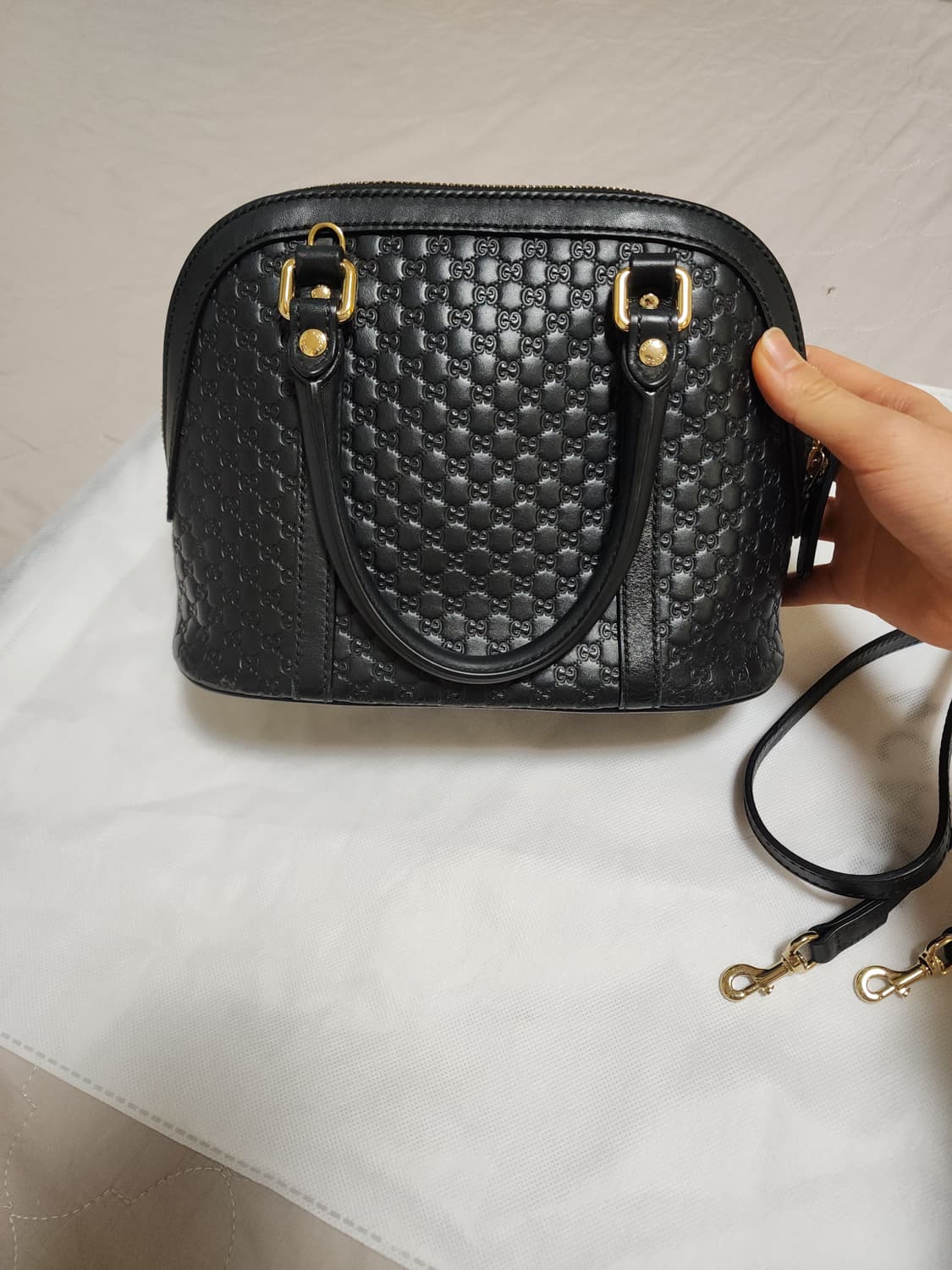 구찌 마이크로 시마 돔 토트백 미니 상품이미지3