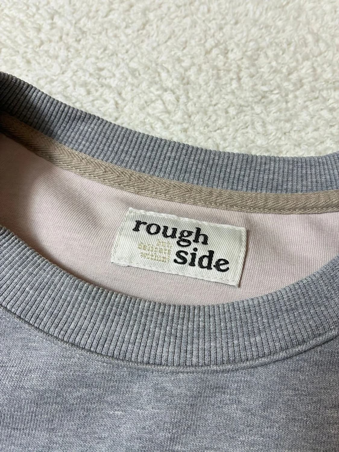 러프사이드 A/W 오버핏 헤비코튼 맨투맨 PN6860 상품이미지7