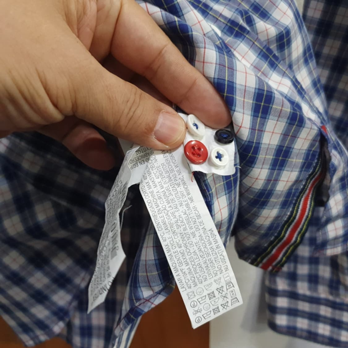 자라맨 긴팔 체크셔츠(100) 상품이미지4