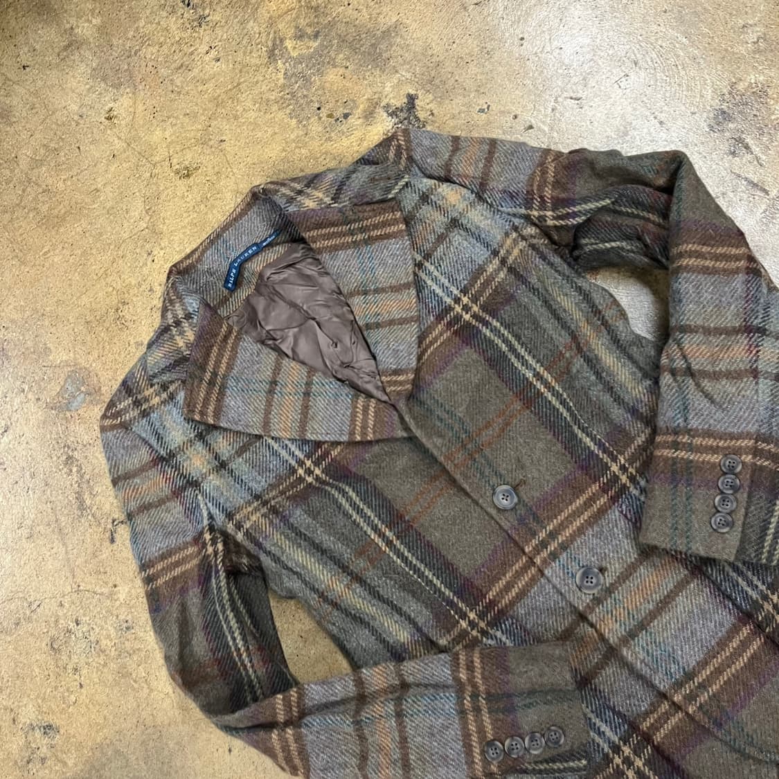 [정품/4] 폴로 랄프로렌 체크 울 자켓 b18 상품이미지1