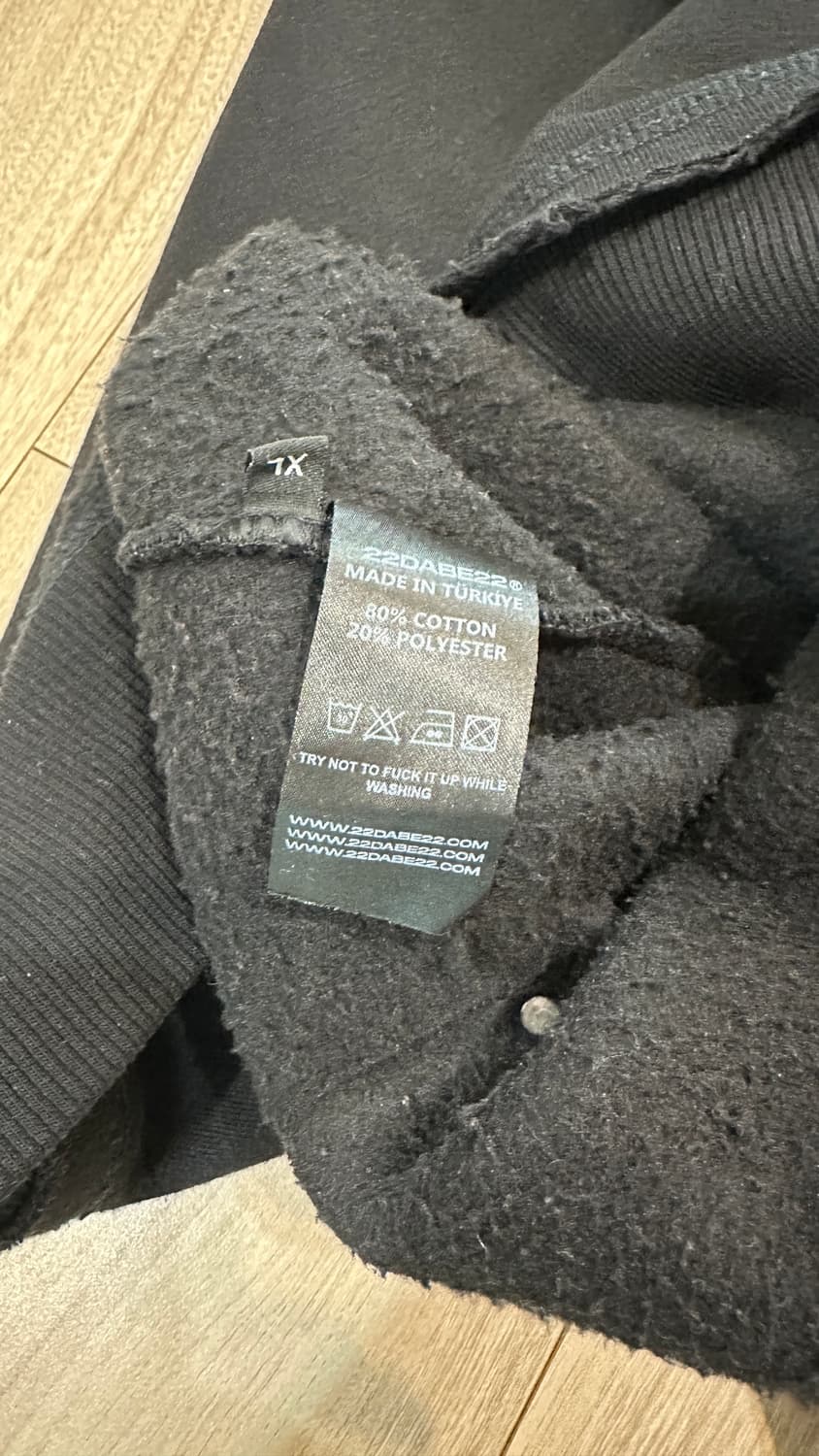 22dabe22 후드티 블랙 상품이미지4