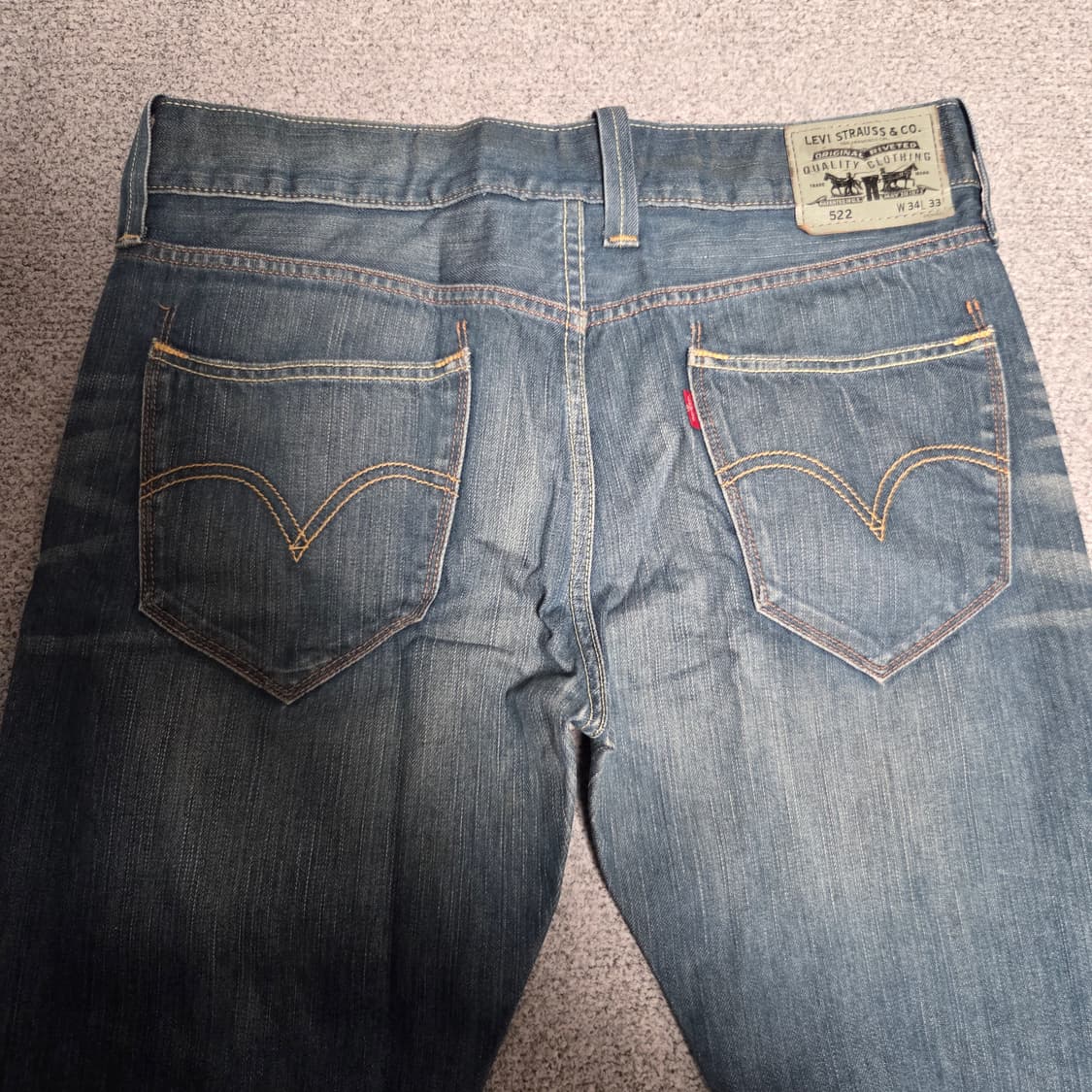 리바이스 522 데님팬츠 청바지 34-35 상품이미지7