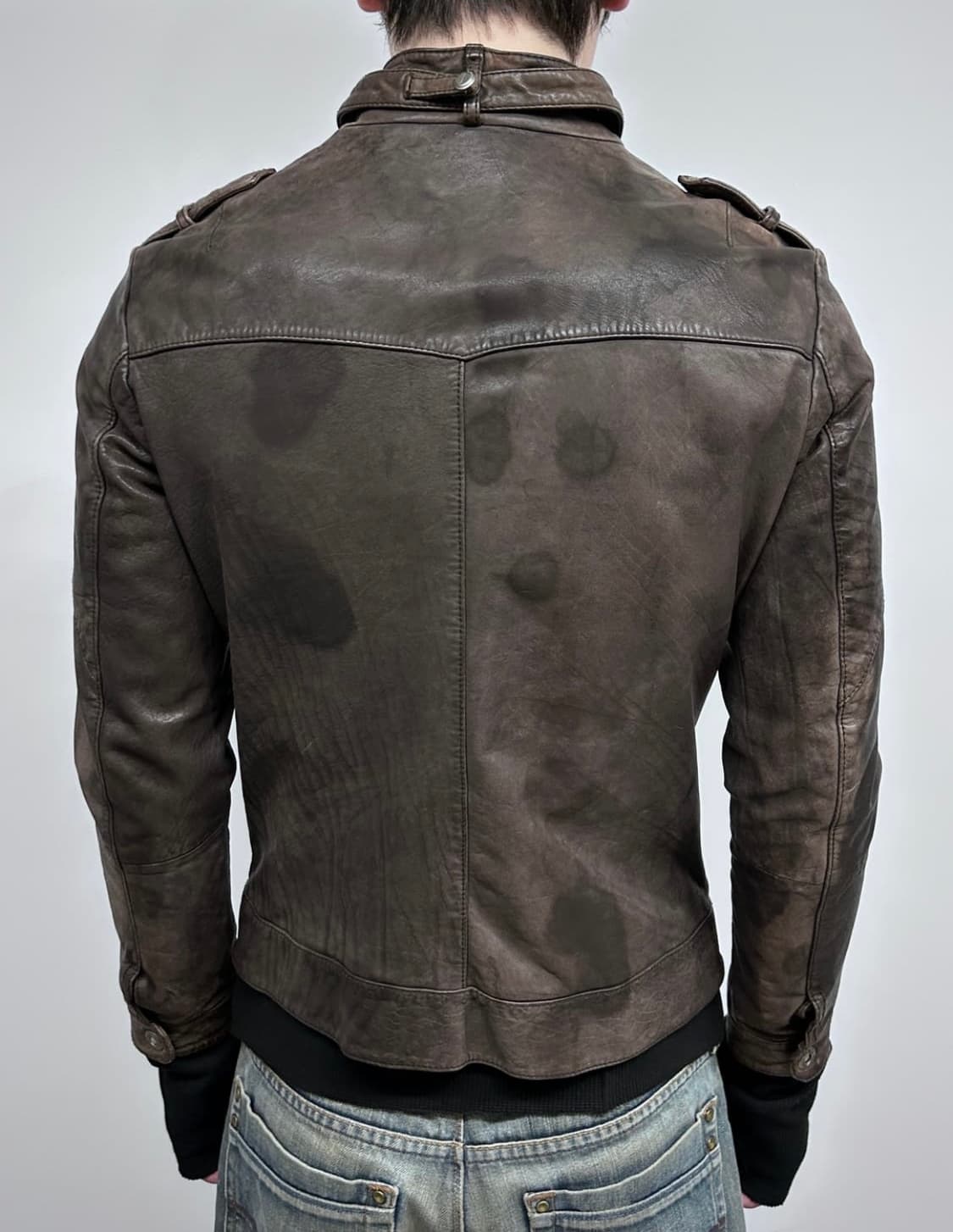 카프스킨 멀티포켓 레더자켓 상품이미지3