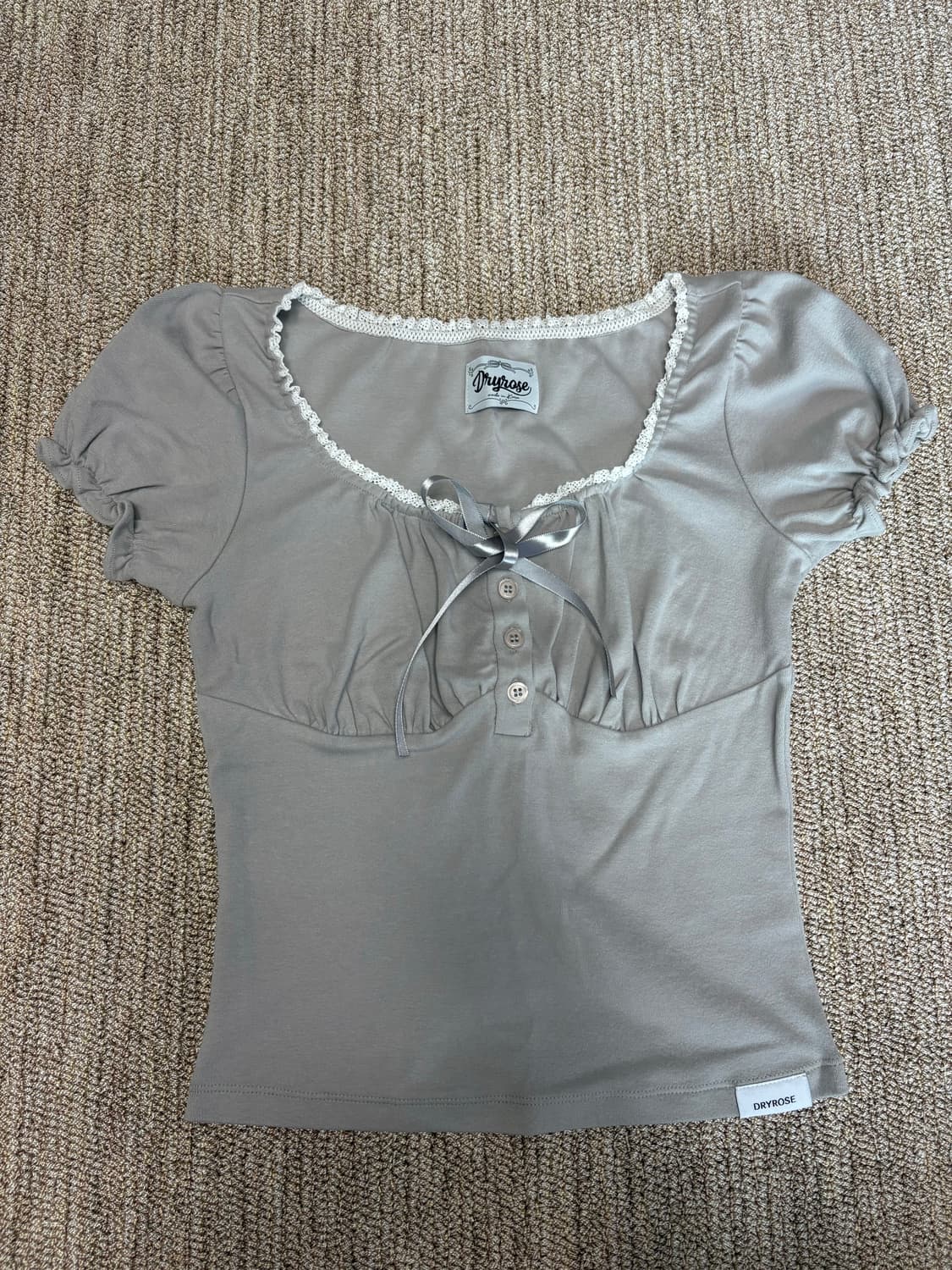 드라이로즈 도로시 셔링 탑 그레이 상품이미지8