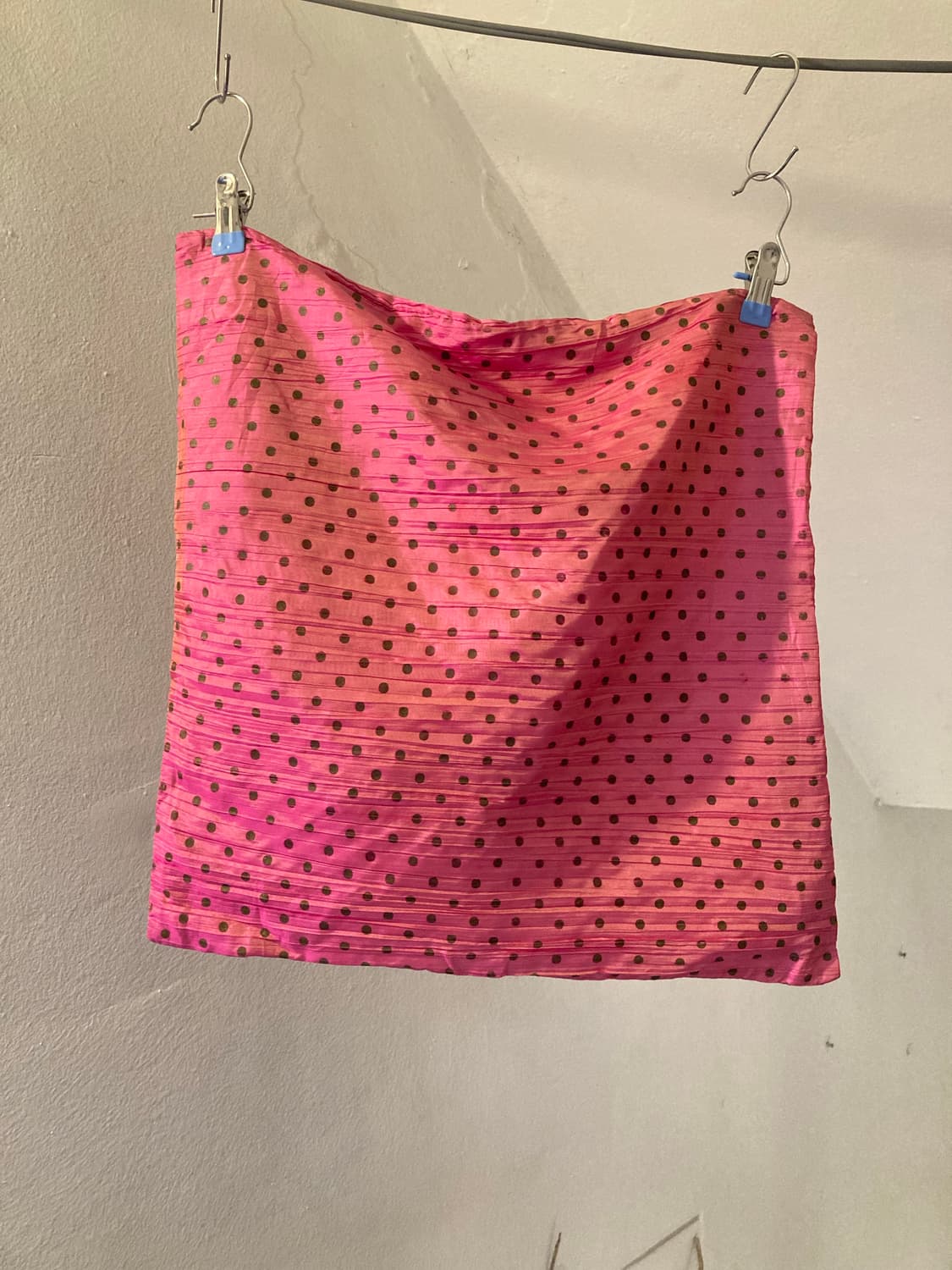 빈티지 핑크 도트 베개/방석 커버 상품이미지1