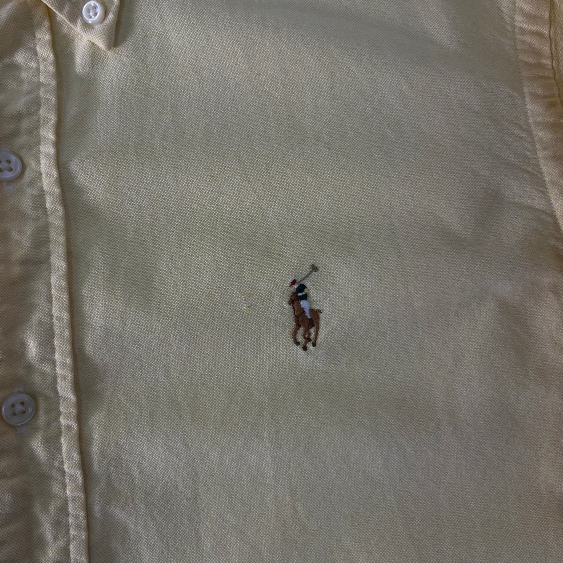 100 폴로랄프로렌 옐로우 코튼 셔츠 상품이미지3