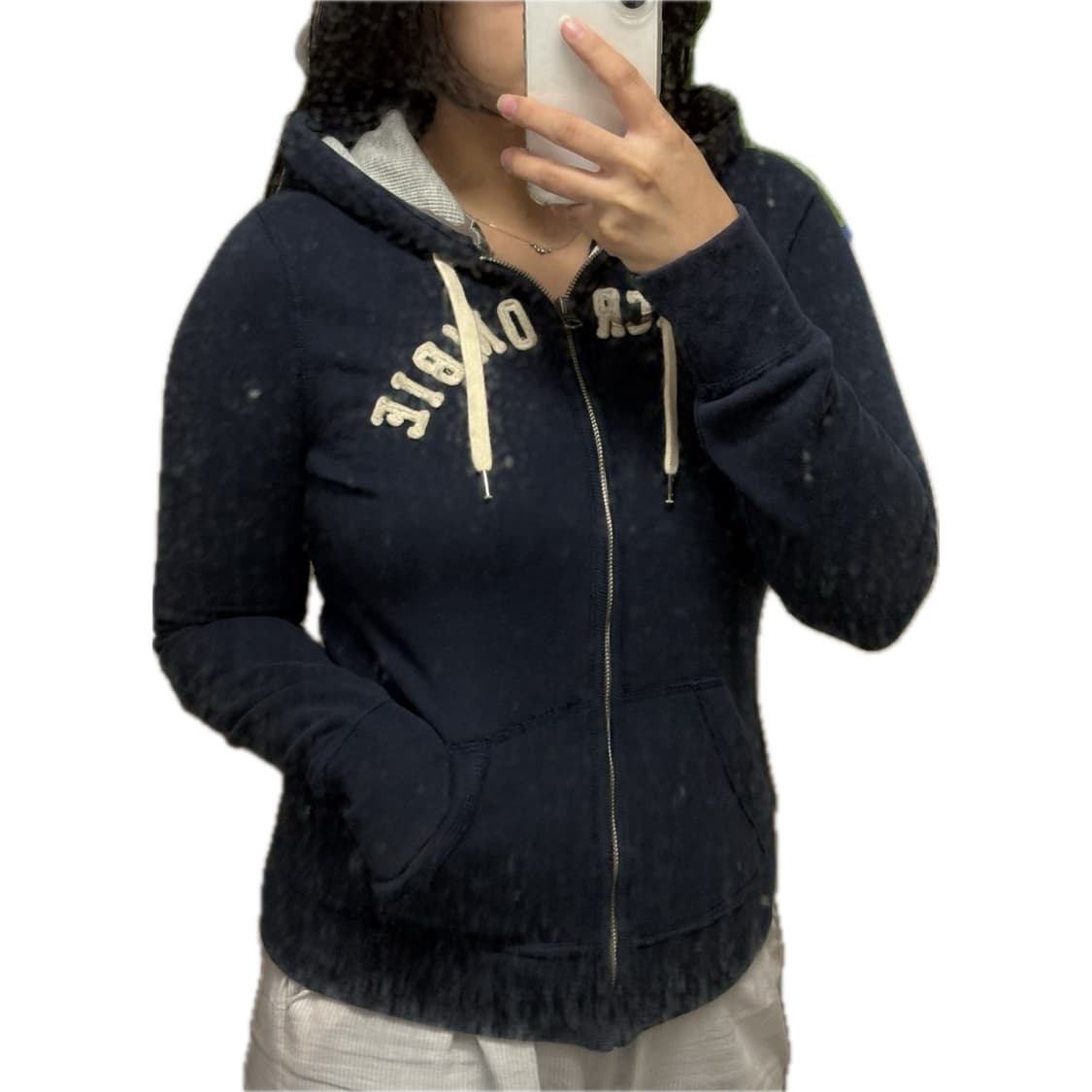 아베크롬비 후드집업 네이비 M 상품이미지2