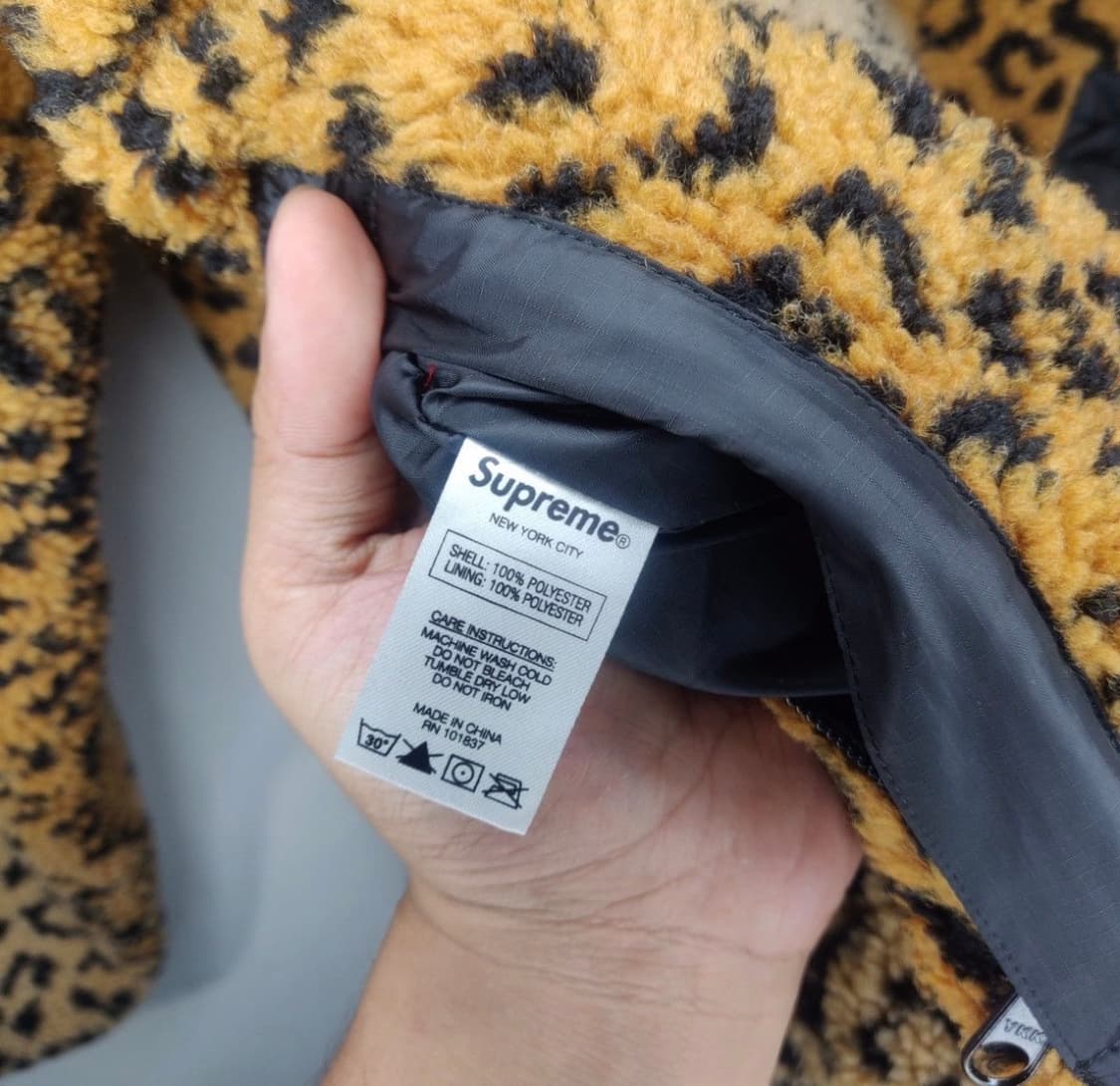 슈프림 레오파드 리버시블 플리스 자켓 XL 상품이미지6