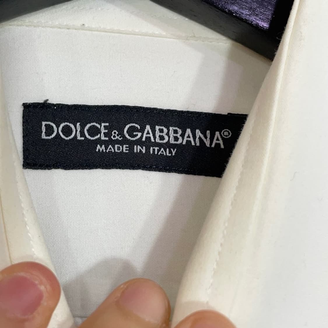 돌체앤가바나 화이트 솔리드 셔츠 상품이미지5