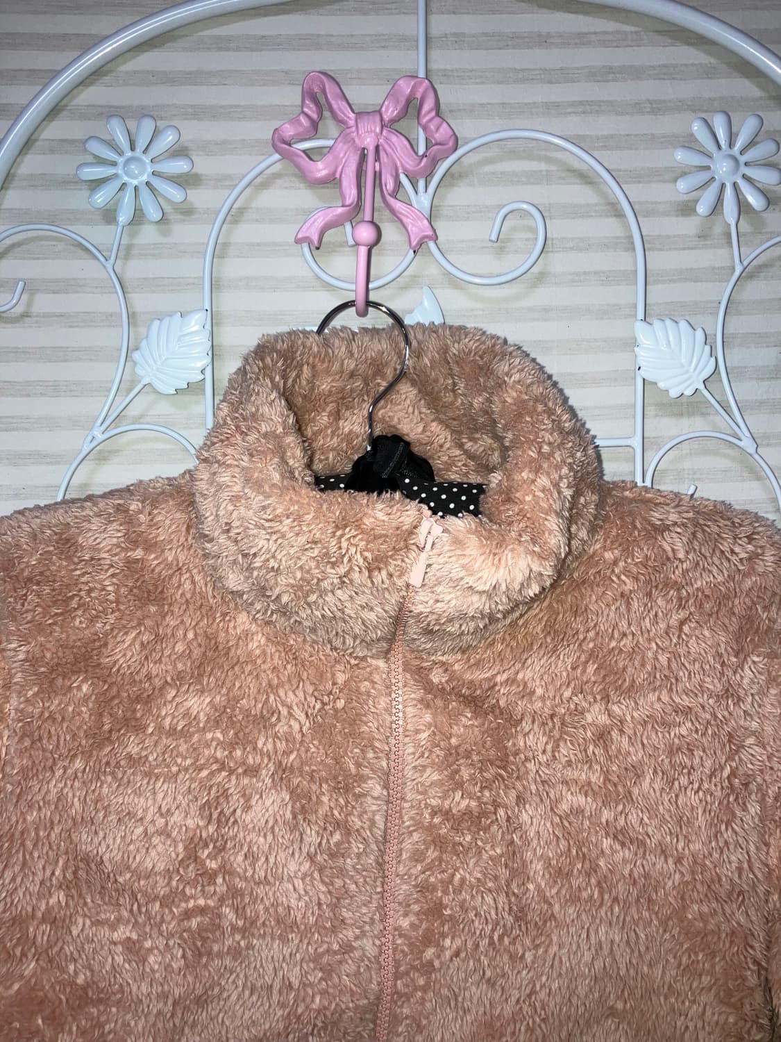 jpn vintage 딥핑크 후리스 y2k 스트릿 갸루 펑키 fabric 상품이미지3