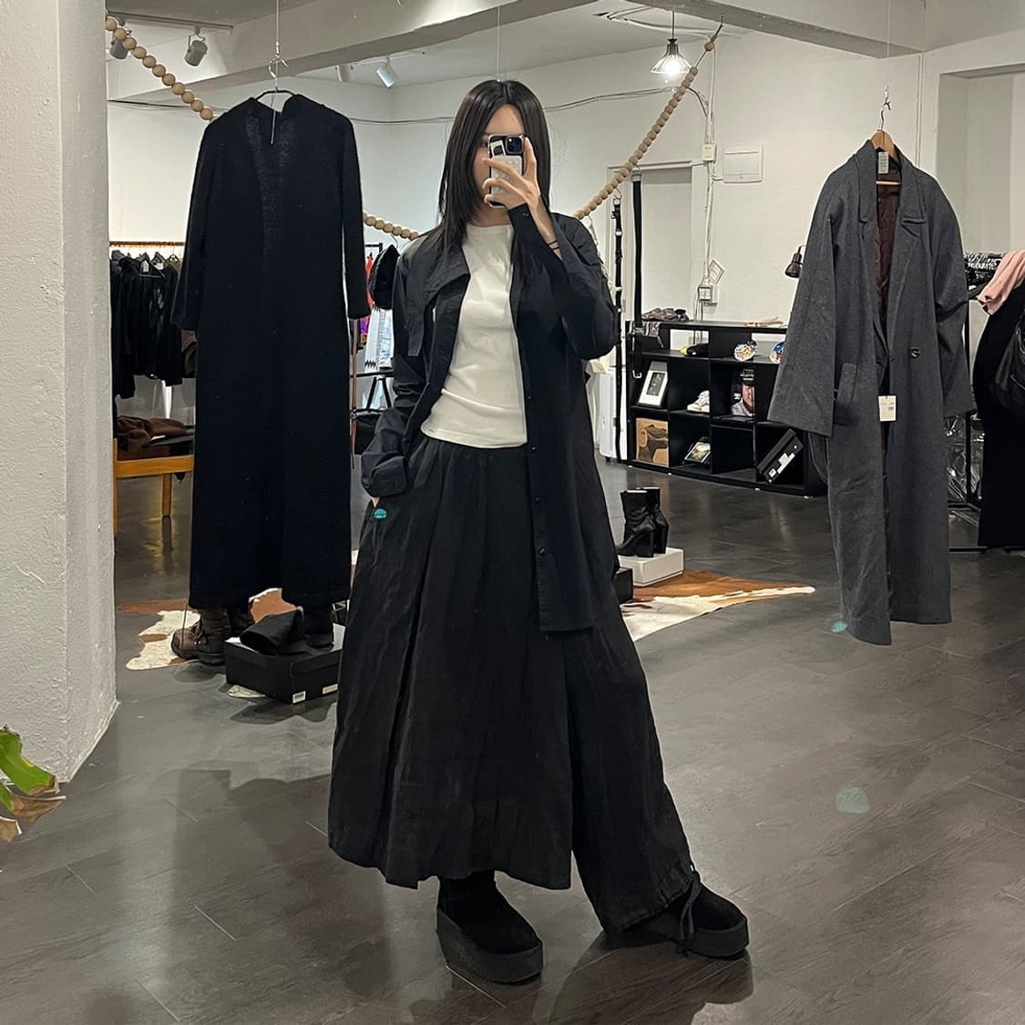 릭오웬스 15SS "FAUN" 레더 패치 포켓 셔츠 상품이미지9