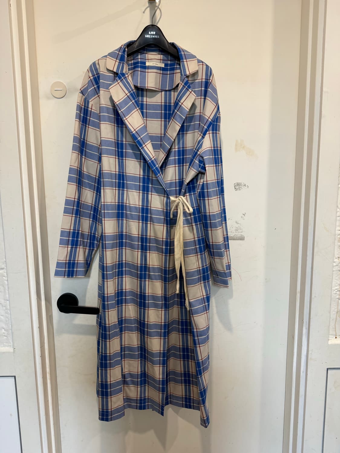 oui como 위꼬모 체크 로브 상품이미지5