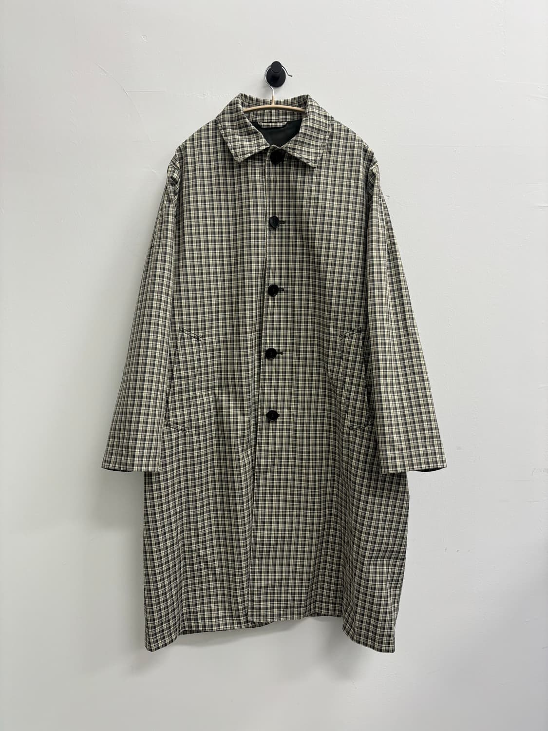 아르켓 ARKET 체크 패턴 오버사이즈 맥코트 상품이미지1