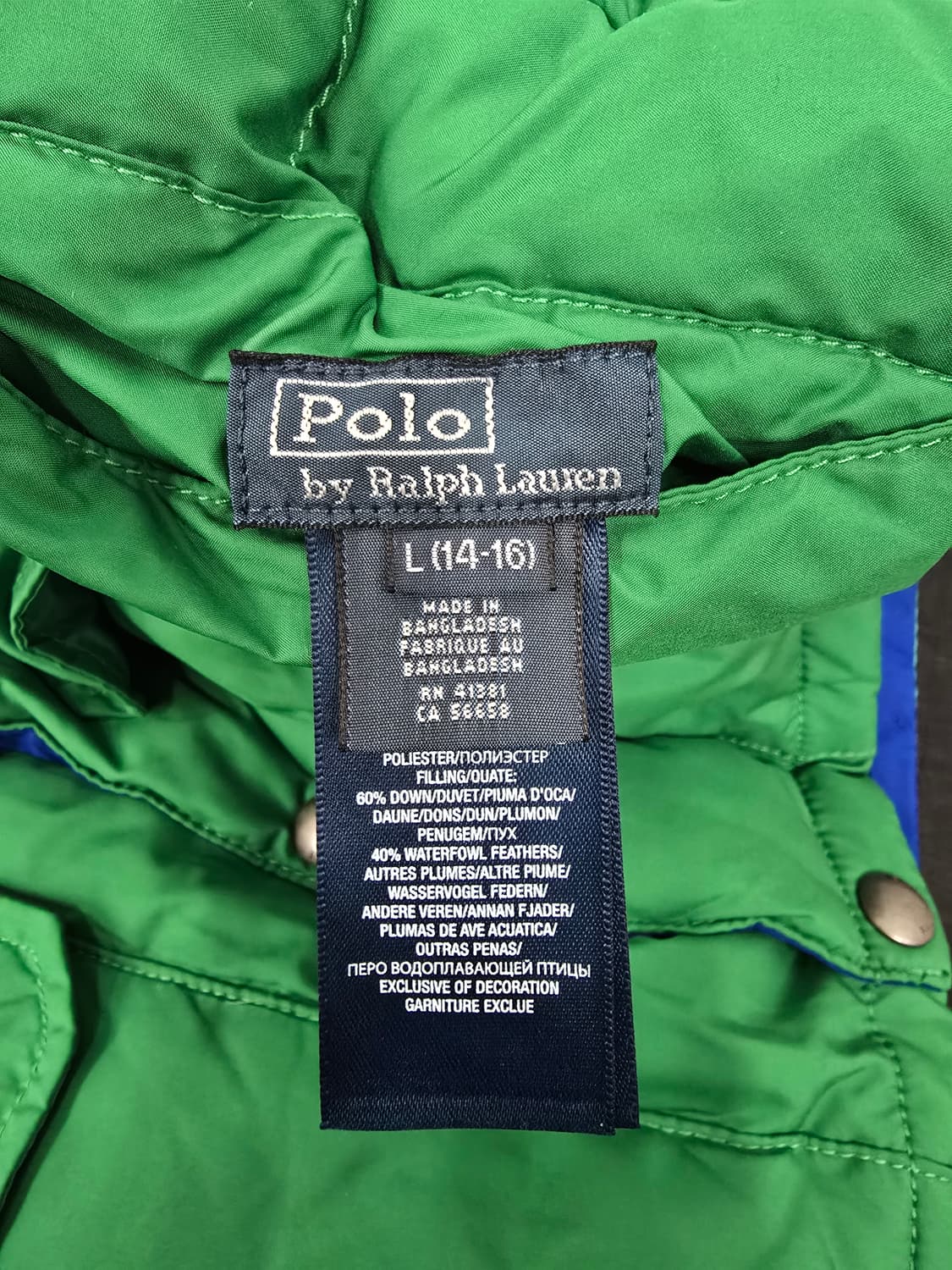 폴로 랄프로렌 양면 덕다운 상품이미지7