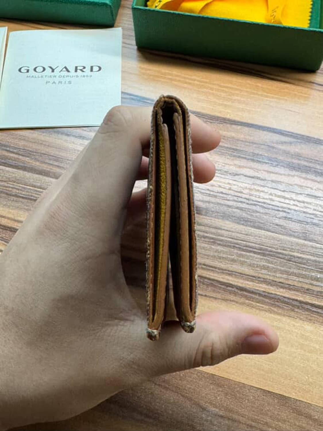 고야드 생피에르 오거나이저 블랙 탄 카드지갑 상품이미지5