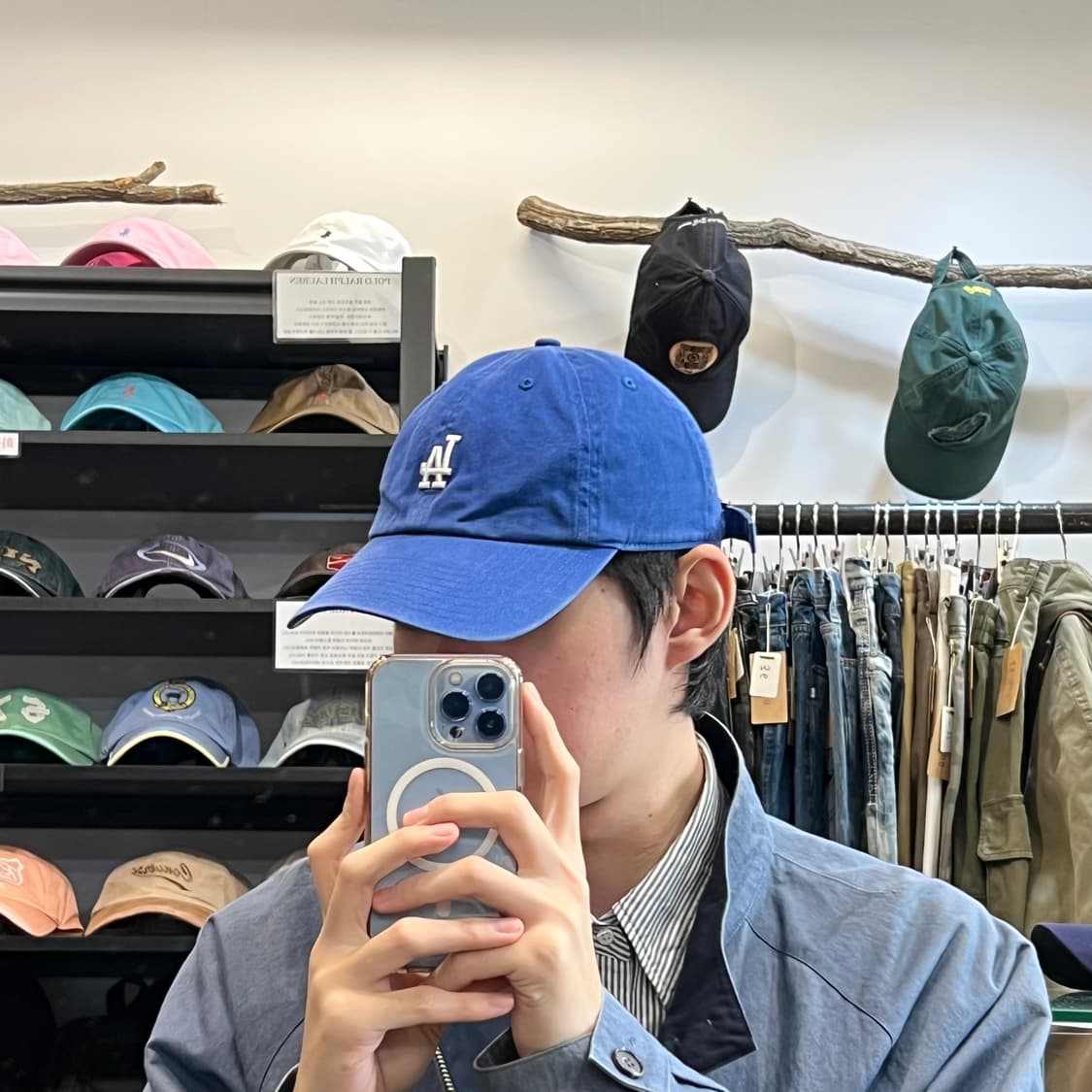 [OS/정품] 47brand 블루 남여공용 볼캡모자
 상품이미지1