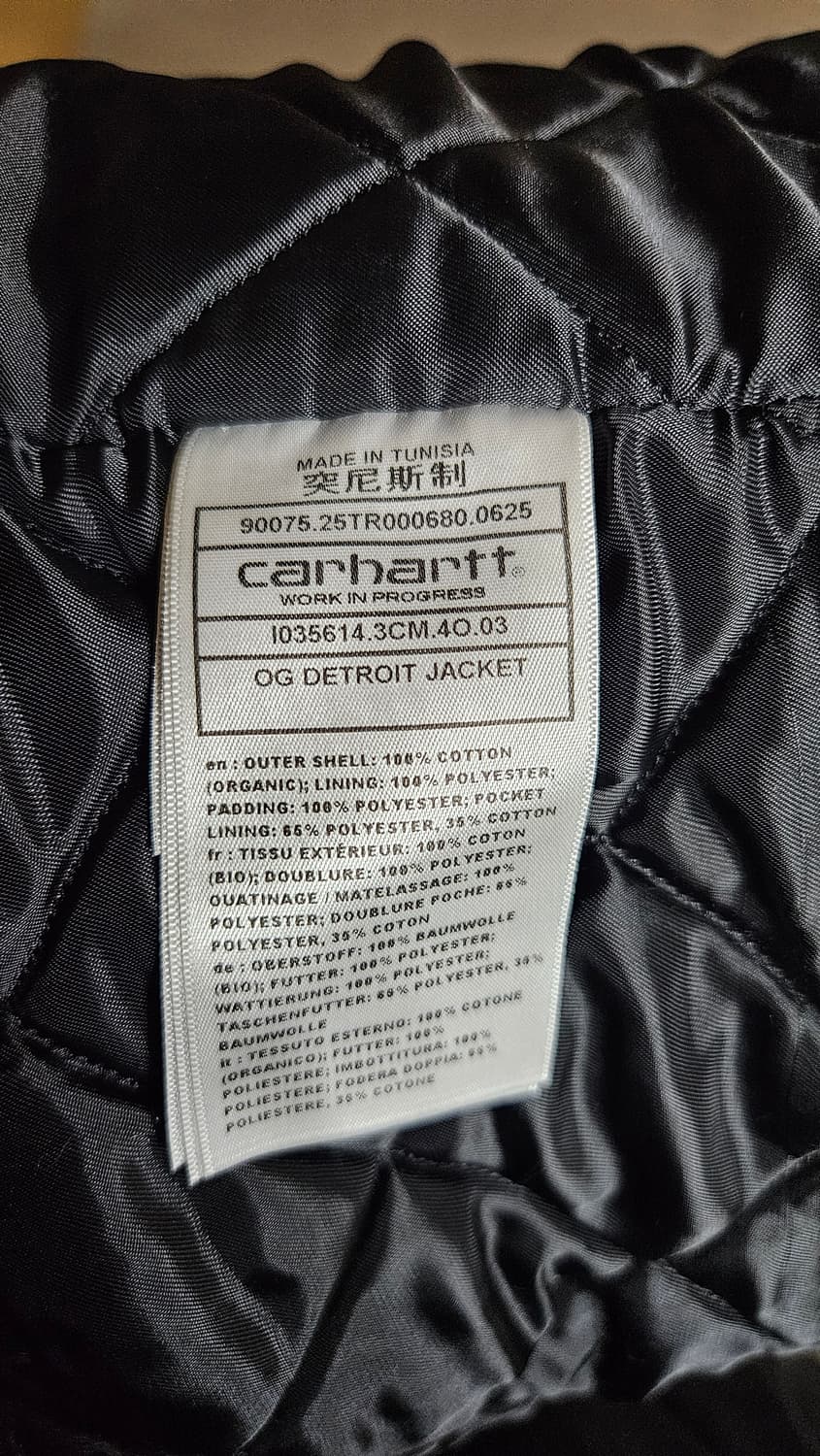 칼하트 WIP OG 디트로이트 자켓 올리브/블랙 상품이미지4