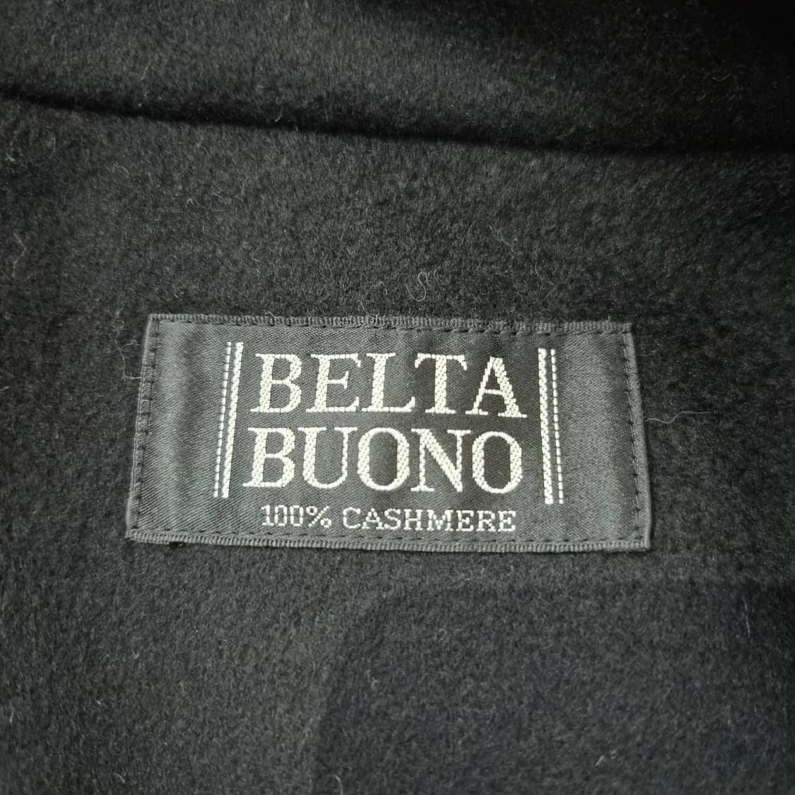 Belta Buono 캐시미어100 블랙 클래식 롱코트 상품이미지9