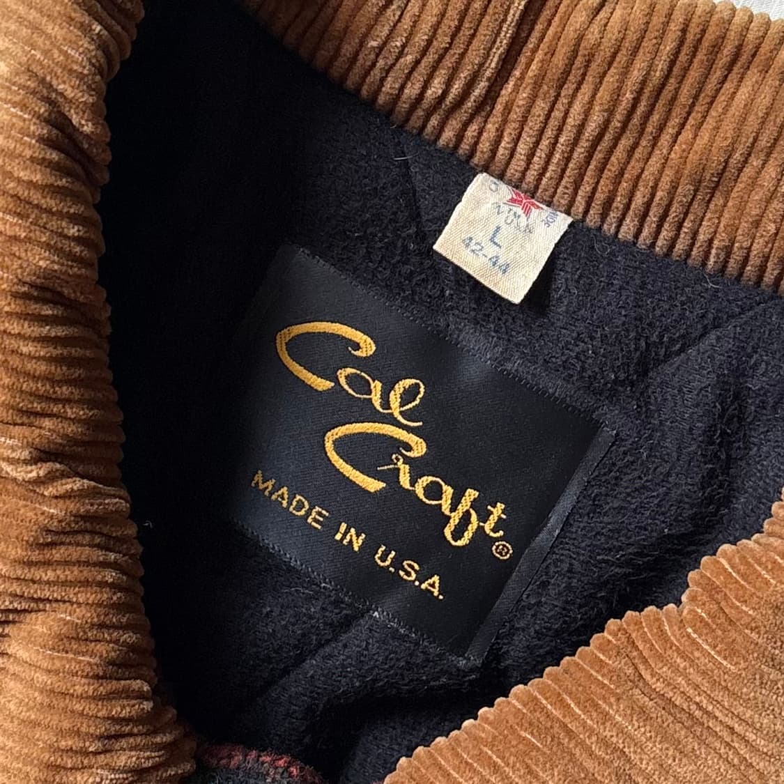 [105] 80s USA Cal Craft 나바호 자카드 더플 자켓 상품이미지4