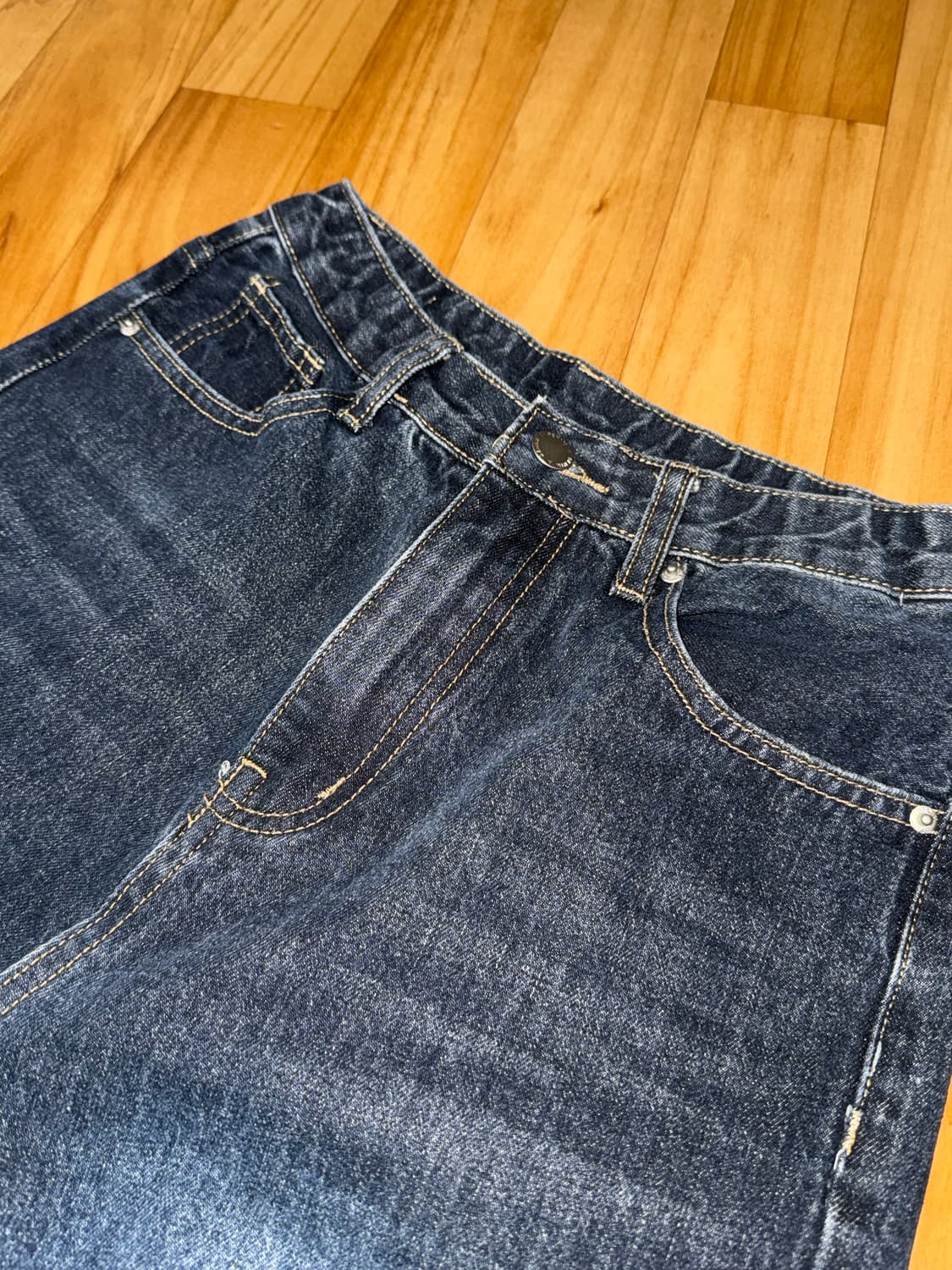 빈티지 진청 데님팬츠 상품이미지1